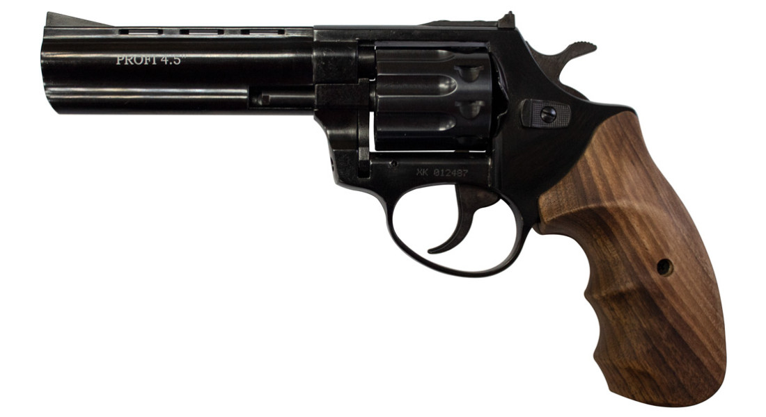 Револьвер Флобера ZBROIA PROFI-4.5" (чорний / дерево)