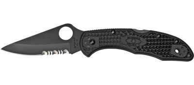 Нож Spyderco Delica 4 Black Blade