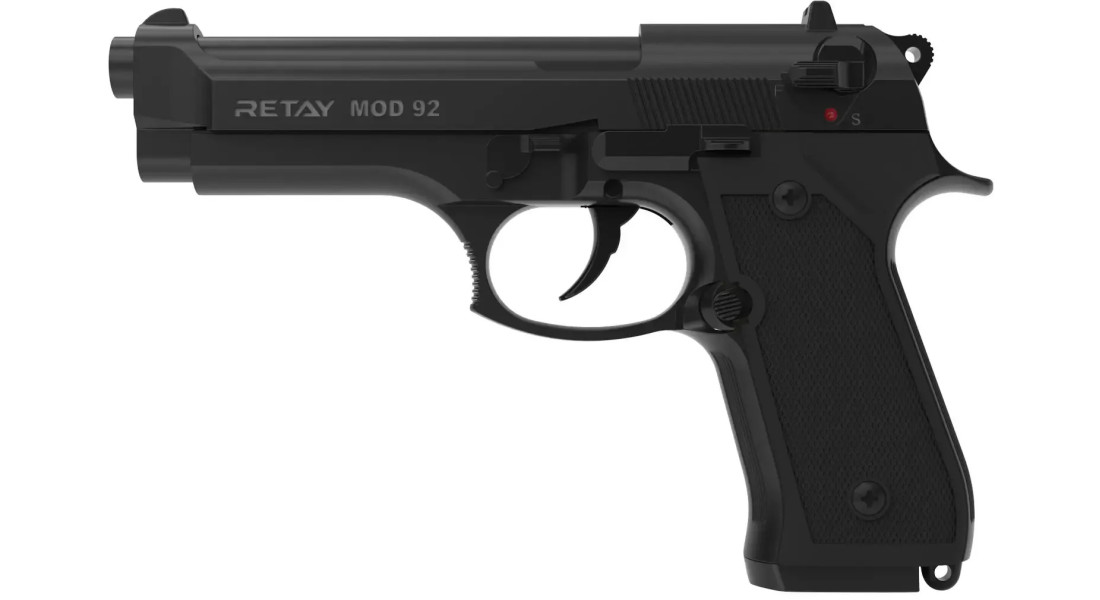 Пістолет стартовий Retay Mod.92 кал. 9 мм. black