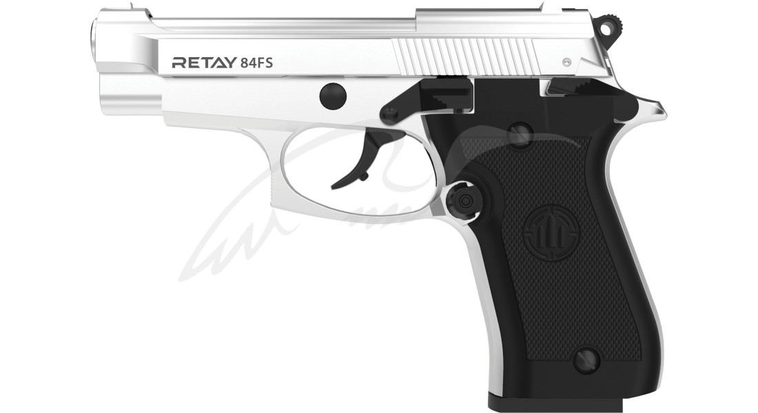 Пістолет стартовий Retay 84FS. Колір - nickel.