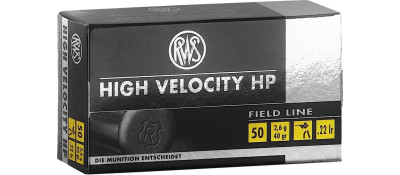 Патрон RWS High Velocity HP кал .22 LR куля LHP маса 40 гр (2.6 г)