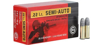 Патрон GECO Semi-Auto кал .22 LR куля BR маса 40 гр (2.6 г)