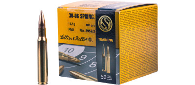 Патрон Sellier & Bellot кал. 30-06 Sprg куля FMJ маса 11,7 грам/ 180 гран.
