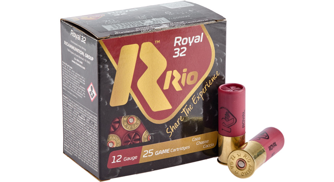 Патрон RIO Royal 32 кал. 12/70 дріб № 2/0 (4,50 мм)  наважка 32 г