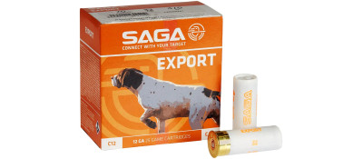 Патрон Saga EXPORT кал. 12/70 дробь №4/0 (5 мм) навеска 32 г