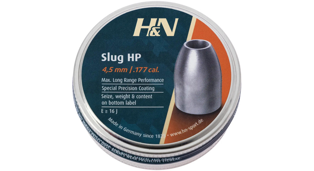 Кулі пневматичні H&N Slug HP кал. 4,5. Вага - 0,65 г. 400 шт/уп