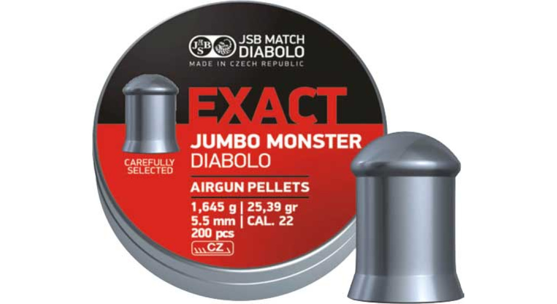 Кулі пневматичні JSB Diabolo Exact Jumbo Monster. Кал. 5.52 мм