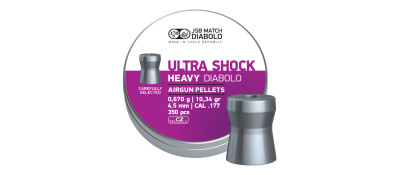 Кулі пневматичні JSB Heavy Ultra Shock. Кал. 4.5 мм. Вага - 0.67 г. 350 шт/уп