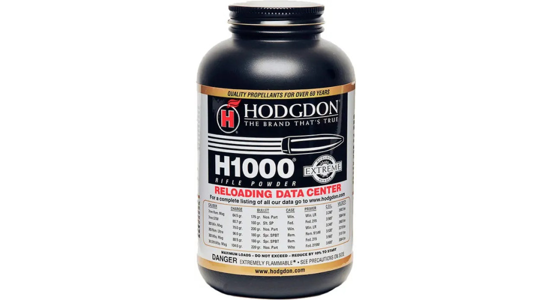 Порох Hodgdon H1000. Вес - 0,454 кг