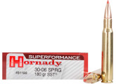 Патрон Hornady Superformance кал .30-06 куля SST маса 180 гр (11.7 г)
