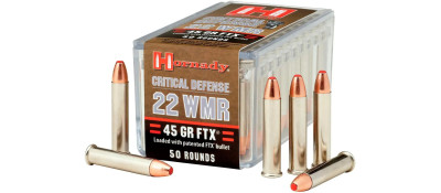 Патрон Hornady Critical Defense кал .22 WMR пуля FTX масса 45 гр (2.9г)