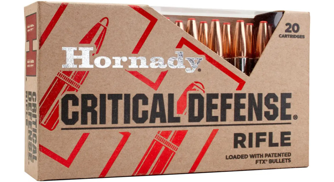 Патрон Hornady Critical Defense кал. 223 Rem пуля FTX масса 73 гр (4,73 г) 