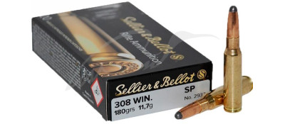 Патрон Sellier & Bellot кал. 308 Win куля SP маса 11,7 г/ 180 гран