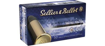 Патрон Sellier & Bellot Club кал. 22 LR куля LRN маса 2.6 г/40 гр