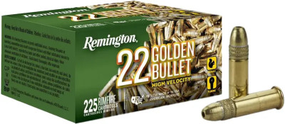 Патрон Remington Golden Bullet High Velocity кал .22 LR куля HP маса 36 гр (2.3г)