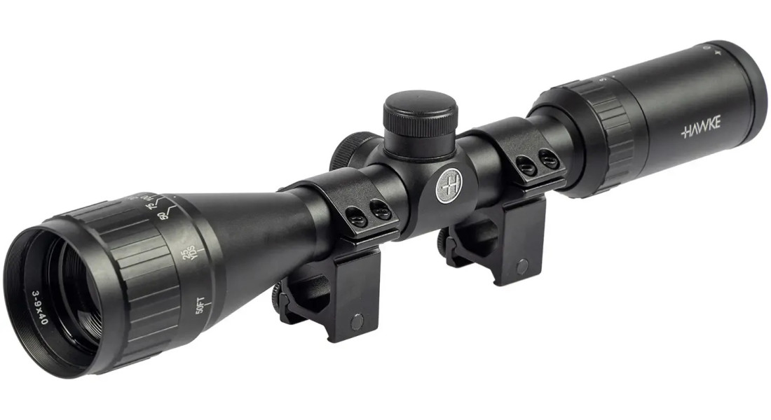 Приціл оптичний Hawke Fast Mount 3-9x40 AO сітка Mil Dot. Кільця на Weaver Приціл оптичний Hawke Fast Mount 3-9x40 AO сітка Mil Dot. Кільця на Weaver