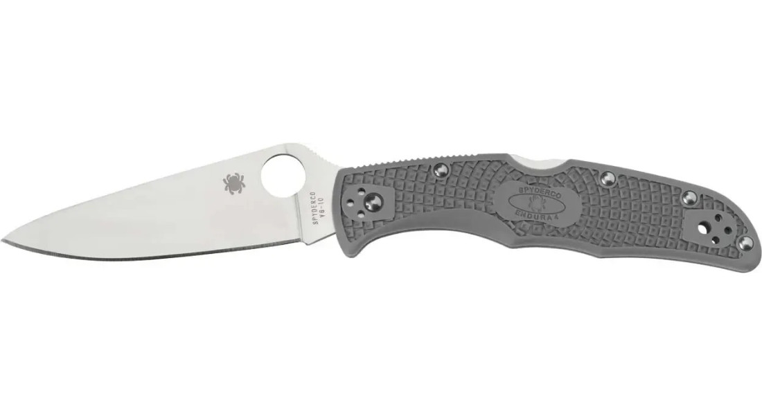 Ніж Spyderco Endura 4 Lightweight Flat Ground Gray Ніж Spyderco Endura 4 Lightweight Flat Ground Gray