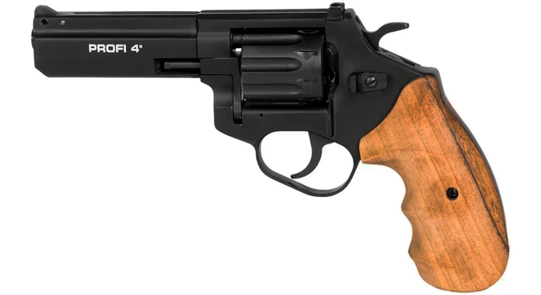 Револьвер Флобера ZBROIA PROFI-4" (чёрный / дерево)