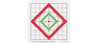 Мишень-наклейка ИБИС Ромб (1 рулон/250 шт)