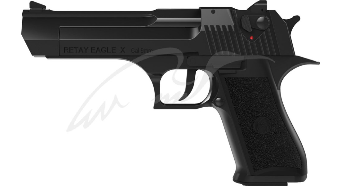 Пістолет стартовий Retay Eagle X кал. 9 мм. Колір - black.