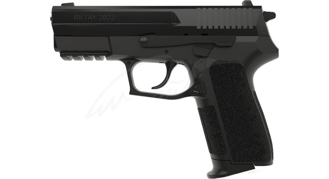 Пистолет стартовый Retay 2022 кал. 9 мм. Цвет - black.