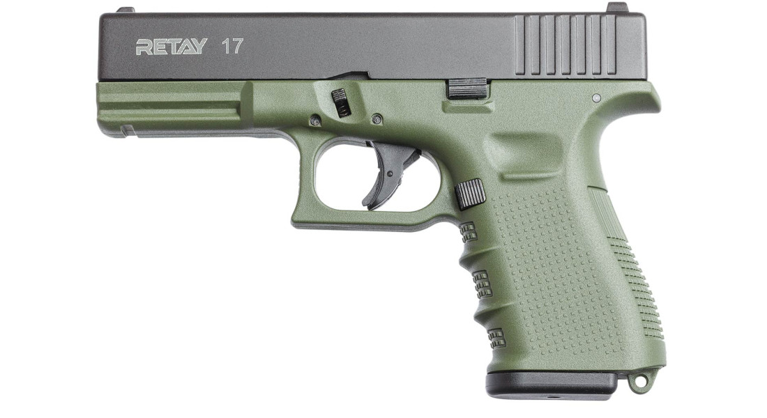 Пистолет стартовый Retay G17 кал. 9 мм. Olive