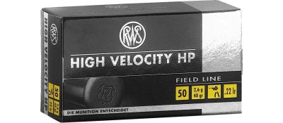 Патрон RWS High Velocity HP кал .22 LR куля LHP маса 40 гр (2.6 г)