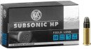 Патрон RWS Subsonic HP кал .22 LR куля LHP маса 2.6 г/40 гран