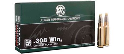 Патрон RWS кал.308 Win куля EVO маса 11,9 г