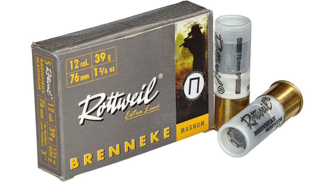 Патрон Rottweil Brenneke Magnum кал.12/76 куля Brenneke Silver маса 39 г