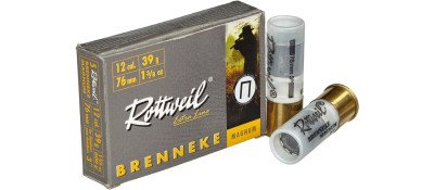 Патрон Rottweil Brenneke Magnum кал.12/76 пуля Brenneke Silver масса 39 г