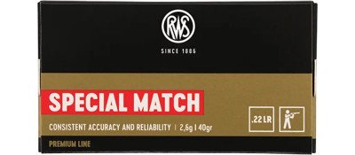 Патрон RUAG RWS Special Match кал. 22 LR куля LRN 40 гр (2.6 г)