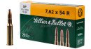 Патрон Sellier & Bellot кал. 7,62x54 R пуля SP масса 11,7 грамм/ 180 гран