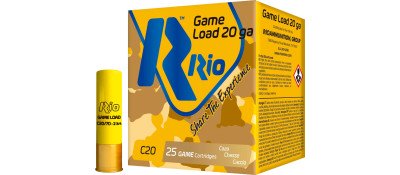 Патрон RIO Game Load C20 кал. 20/70 дробь №4/0 (5,0 мм) навеска 28 г