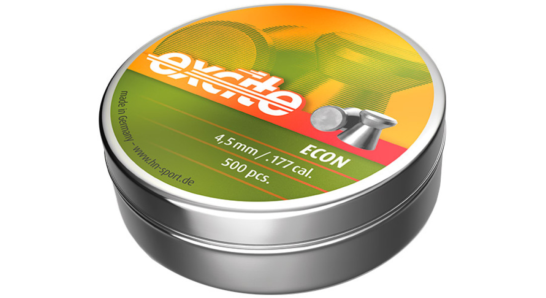 Пули пневматические H&N Econ II. Кал. 4.5 мм. Вес - 0.48 г. 500 шт/уп