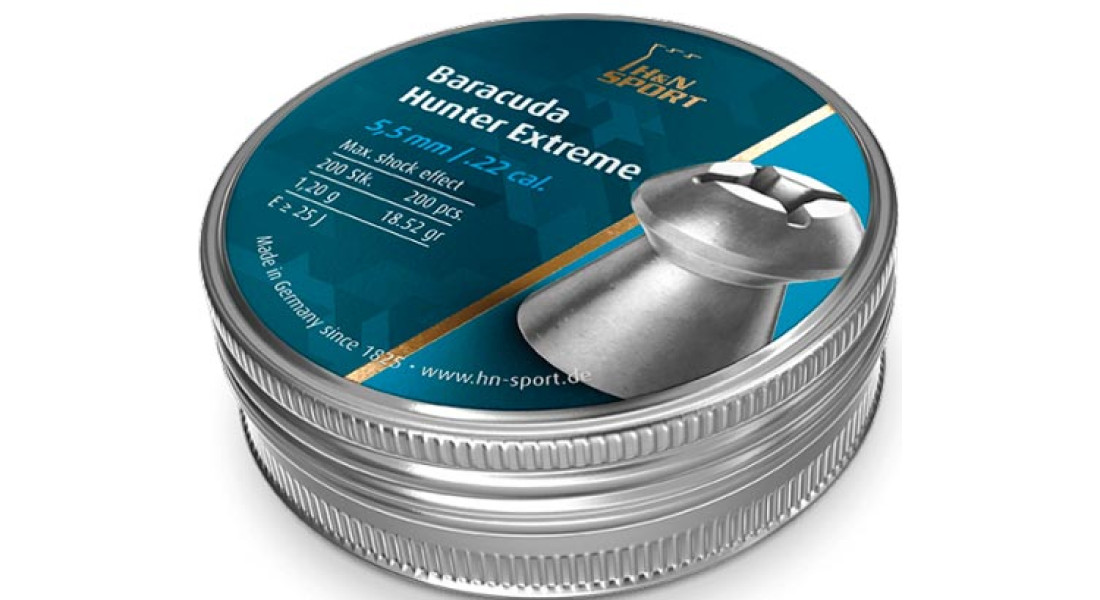 Пули пневматические H&N Baracuda Hunter Extreme. Кал. 5.5 мм. 200 шт/уп
