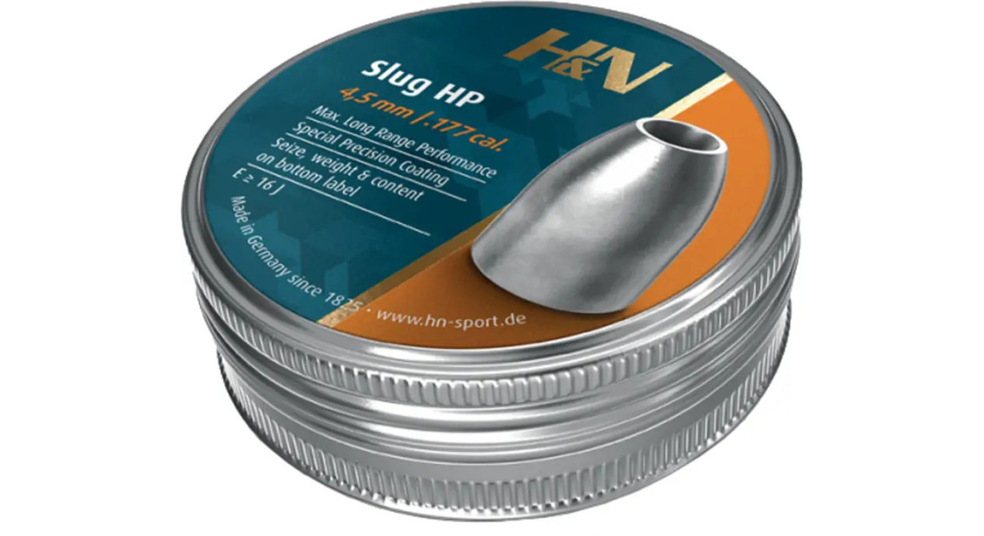 Пули пневматические H&N Slug HP кал. 4.5 мм. Вес - 1,04 г. 300 шт/уп