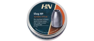 Кулі пневматичні H&N Slug HP кал. 4,5. Вага - 0,65 г. 400 шт/уп