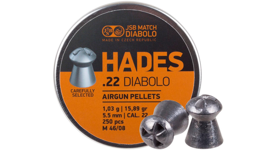 Пули пневматические JSB Hades. Кал. 5.5 мм. Вес - 1.03 г. 250 шт/уп