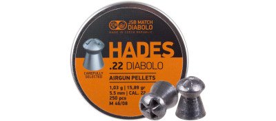 Пули пневматические JSB Hades. Кал. 5.5 мм. Вес - 1.03 г. 250 шт/уп