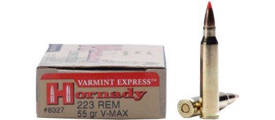 Патрон Hornady Varmint Express кал. .223 Rem пуля V-Max масса 3,6 г/55 гран
