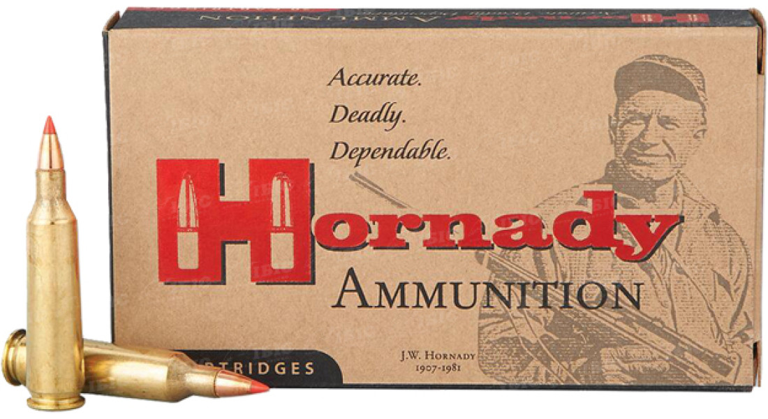 Патрон Hornady Varmint Express кал. 22-250 Rem куля V-Max маса 3,6 г/55 гран