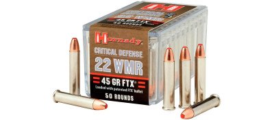 Патрон Hornady Critical Defense кал .22 WMR куля FTX маса 45 гр (2.9м)