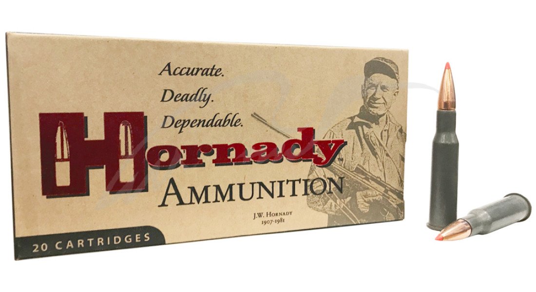 Патрон Hornady Custom International кал. 7.62х54 R куля SST маса 150 гр (9.7 г) Патрон Hornady Custom International кал. 7.62х54 R куля SST маса 150 гр (9.7 г)