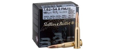 Патрон Sellier & Bellot кал. 7,62x54 R пуля FMJ масса 11,66 г/ 180 гран