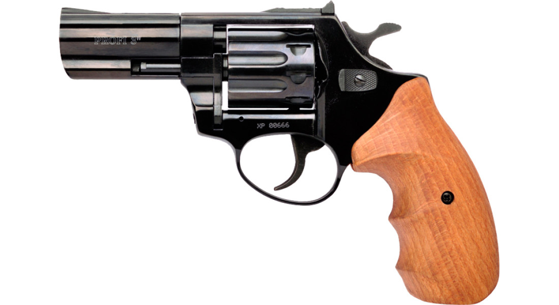 Револьвер флобера ZBROIA PROFI-3. Материал рукояти - бук