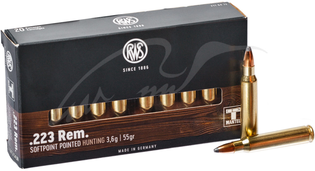 Патрон RWS кал.223 Rem куля TMS маса 3,6 г