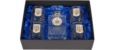 Подарочный набор стаканов Boss Crystal "Гербовый с трезубцем"