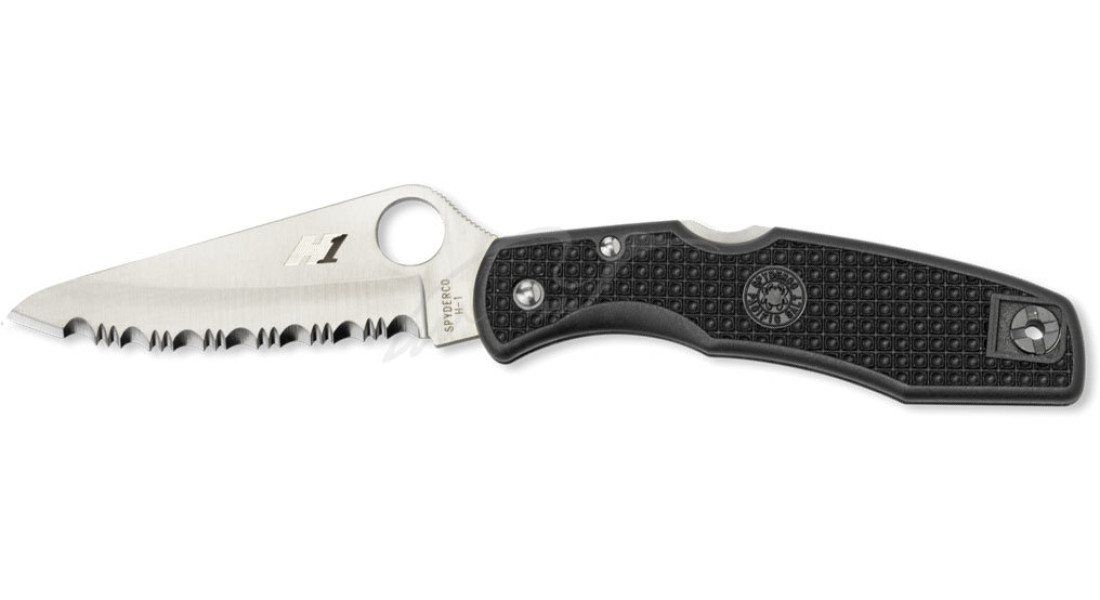 Ніж Spyderco Pacific Salt Black serrated