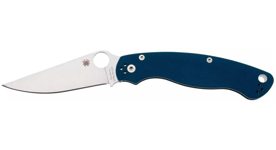 Ніж Spyderco Military 2 CPM SPY27 G-10 Cobalt Blue Ніж Spyderco Military 2 CPM SPY27 G-10 Cobalt Blue